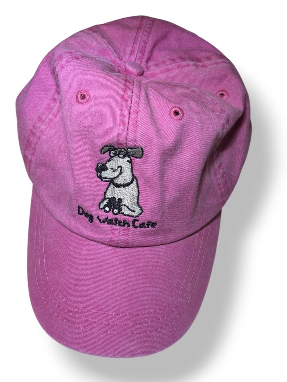 Dog Watch Cafe Cool Crown Embroidered Baseball Cap